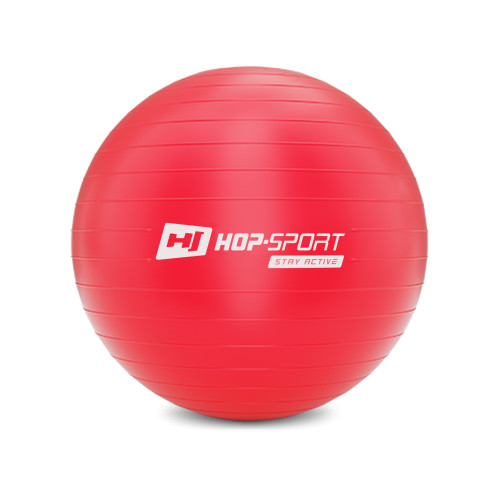 Фитбол  Hop-Sport 55cm HS-R055YB red + насос - фото №6